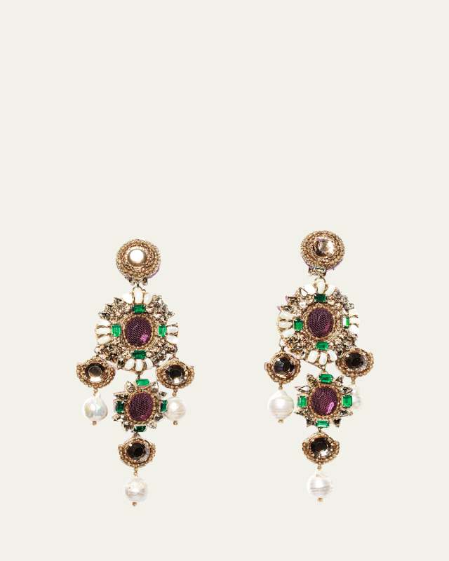 Katerina Crystal Chandelier Earrings